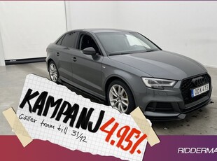 Audi A3Sedan TDI S-Line Cockpit Navi 2017, Halvkombi