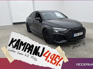 Audi RS3Sedan Q Cockpit Kamera CarPlay 2023, Halvkombi