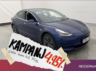 Tesla Model 3Standard Range Plus Svensksåld 2020, Halvkombi