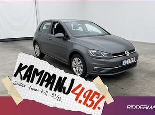 Volkswagen GolfTSI CarPlay P-Sensor 2018, Halvkombi