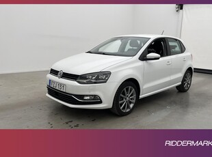 Volkswagen Polo 1.2 TSI 90hk Pluspaket Adaptiv-Fart Sensorer