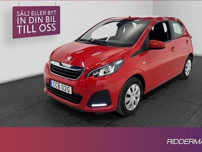 Peugeot 1081.0 VTi Backkamera Lågamil 0,34L mil 2020, Halvkombi