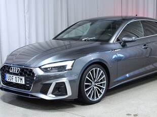 Audi A545 TFSI Quattro, S-Tron, S-Line, Drag, Värmare 2021, Sportkupé