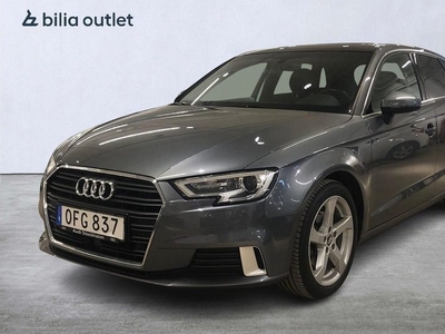 Audi A3Sportback 2.0 TDI S Tronic Värmare Navi , Taklucka 2017, Halvkombi