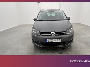 Volkswagen Sharan TDI 140hk 7-sit El-dörrar Värm Kamera Drag