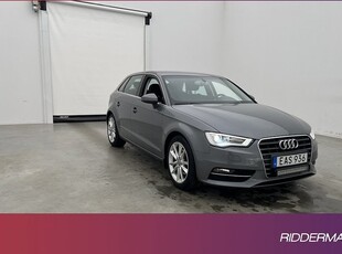 Audi A3Sportback 1.4 TFSI Sensorerer LED-Ramp Välserv 2015, Halvkombi