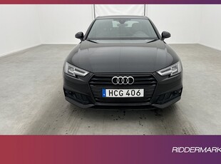 Audi A4 Sedan 40 TFSI 190hk S Line Svart-Optik Värmare Drag