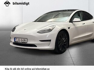 Tesla Model 3Performance AWD AP Pano Rattvärme 2022, Halvkombi