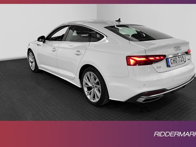 Audi A5 Quattro Sportback 45 TFSI Cockpit 265hk