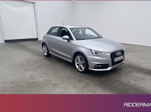 Audi A1Sportback 1.4 TFSI S-Line Värmare BT 2017, Halvkombi