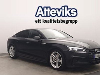 Audi A5 TFSI 252hk q S-Tr S-Line/Svart optik/Värmare