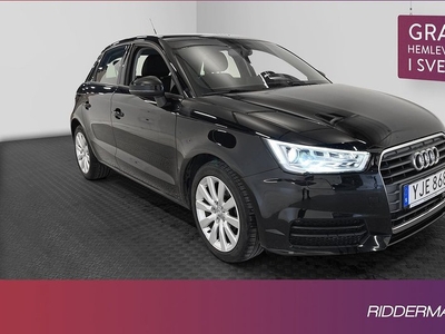 Audi A1Sportback 1.0 TFSI Proline Värmare Välserv 0,44l mil 2017, Halvkombi