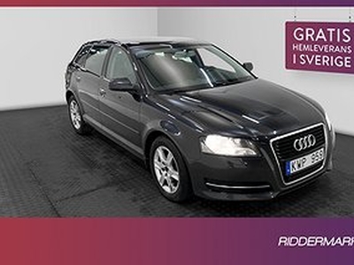 Audi A3 1.6 TDI 105hk Attraction Comfort Drag 0.43l/mil