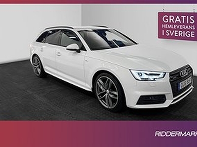 Audi A4 2.0 TDI Q 190hk S-Line P-Värm Cockpit Kamera Drag