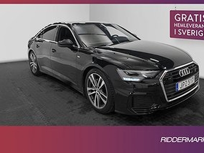 Audi A6 40 TDI S 204hk S-Line D-värme Pano Cockpit B&O Navi