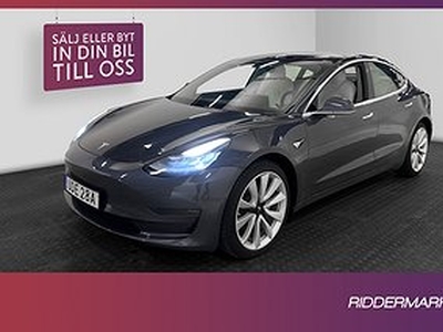 Tesla Model 3 Long Range AWD 440hk Pano Kamera Drag Sv.Såld