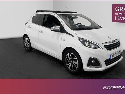 Peugeot 108TOP VTi Allure Nedfällbart-tak Välservad 2016, Halvkombi