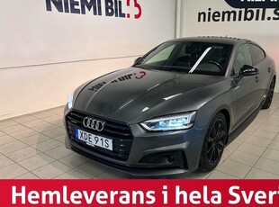 Audi A5Sportback 45 quattro S Line B&O Pvärm Kamera Nav SoV 2019, Sportkupé