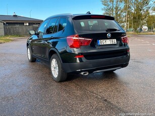 BMW X3 xDrive20d, F25 184hk, Dragkrok, Svensksåld, Skinn, Automat