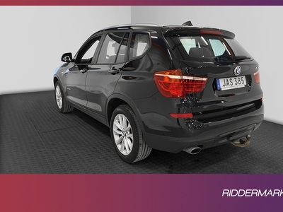 BMW X3 xDrive20d 190hk D-värme Pano B-kamera H/K Skinn Drag