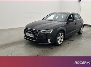 Audi A3Sportback TDI Cockpit Navi Sensorer Keyless 2017, Halvkombi