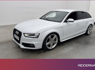 Audi S4Q B&O Navi Sensorer Skinn Elstolar Svensksåld 2013, Kombi