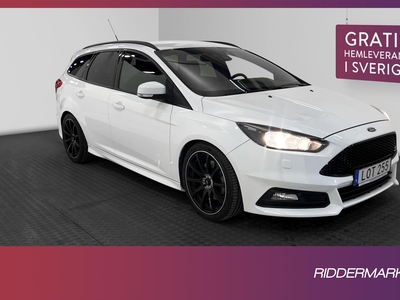 Ford Focus ST Kombi 250hk Recaro Kamera SONY Sportavgas