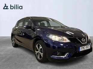 Nissan Pulsar 1.2/115hk/ACENTA/6 M/T/Dragkrok/Motor-kupev./Vinterdäck/492:- sk