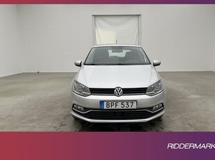 Volkswagen Polo 1.2 TSI 90hk Sensorer Farthållare Lågskatt