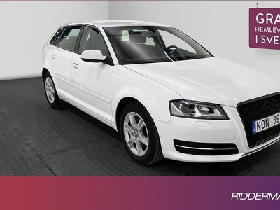 Audi A32.0 TDI Comfort Svart optik Låg mil 0.44L mil 2013, Halvkombi