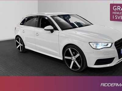 Audi A3Sportback 1.6 TDI M-värme P-sensorer 0.38l mil 2015, Halvkombi