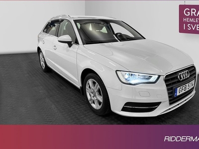 Audi A3Sportback 1.4 TFSI P-sensorer 0.49l mil 2016, Halvkombi