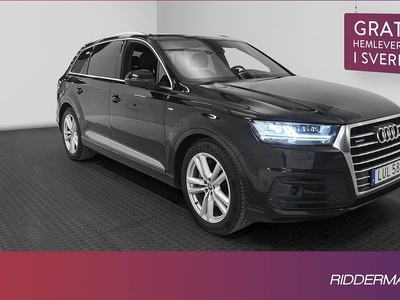 Audi Q73.0 TDI Q S-Line 7-Sits Pano BOSE Luftfj Mocka Drag 2016, SUV