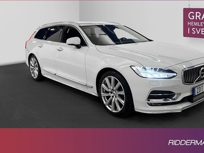 Volvo V90D4 AWD Inscription D-värme VOC B-kamera Skinn Navi 2018, Kombi