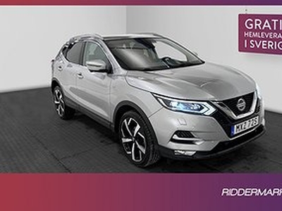 Nissan Qashqai 1.3 DIG-T 158hk Tekna 360° Skinn Navi MOMS