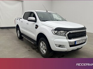 Ford RangerXLT 2.2 4x4 Fjärr-Värmare Dragkrok Farthållare 2018, Pickup