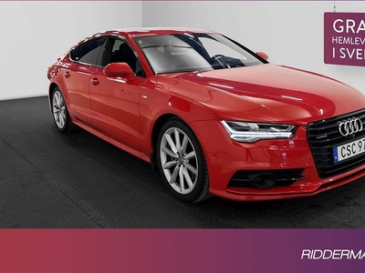 Audi A73.0 TDI Q S-Line D-Värm Taklucka B-Kamera HUD 2016, Sportkupé