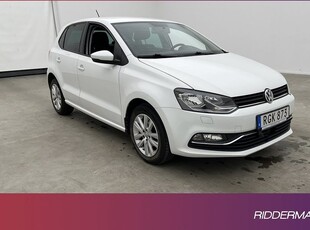 Volkswagen Polo1.2 TSI Två Brukare Värmare BT Välserv 2017, Halvkombi