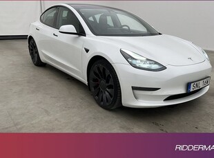 Tesla Model 3Performance AWD Svensksåld Autopilot 2021, Halvkombi