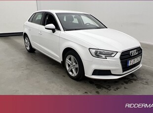 Audi A3Sportback 1.0 TFSI Comfort Sensorer 0,4l Mil 2017, Halvkombi