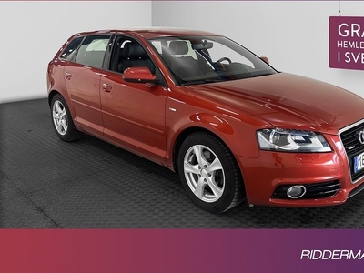 Audi A3Sportback 2.0 TDI Q S-Line Halvskinn 0.52l mil 2012, Halvkombi