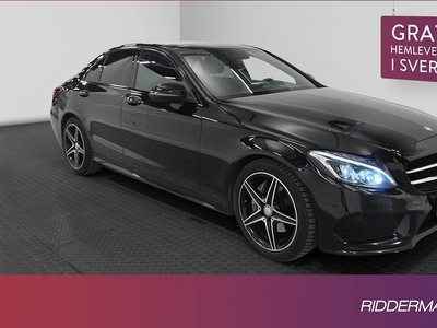 Mercedes C220Benz C 220 d 9G AMG Pano Skinn Kamera Night 2017, Sedan