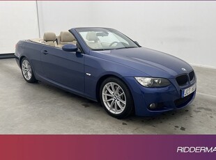 BMW 325i Cab M Sport Hardtop HiFi Skinn Sensorer Dragkrok 2009, Cab