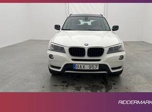 BMW X3 xDrive20d 184hk Värmare Kamera Halvskinn Drag