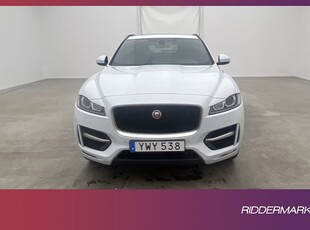 Jaguar F-Pace 25d AWD R-Sport Pano Meridian Kamera GPS Skinn