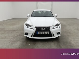 Lexus IS 250 V6 208hk F Sport Mark-Levin Kamera Navi Skinn