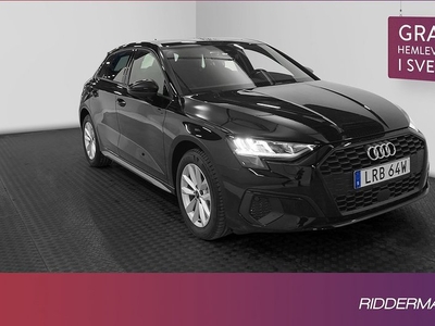 Audi A3SB 35 TFSI Cockpit Kamera Carplay Svart optik 2024, Halvkombi