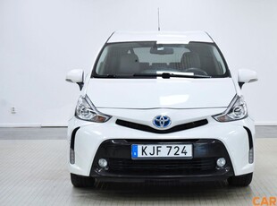 Toyota PriusHybrid CVT Euro 6 7-Sits Kamera HUD 2015, Halvkombi