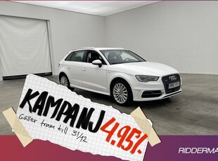 Audi A3Sportback e-Tron 1.4 TFSI Sensorer 2016, Halvkombi