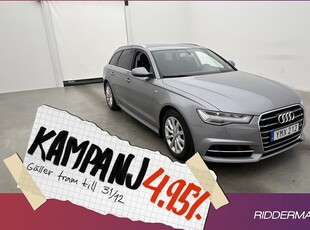 Audi A6Avant 2.0 TDI 190k S-Line P-Värm S 2018, Kombi